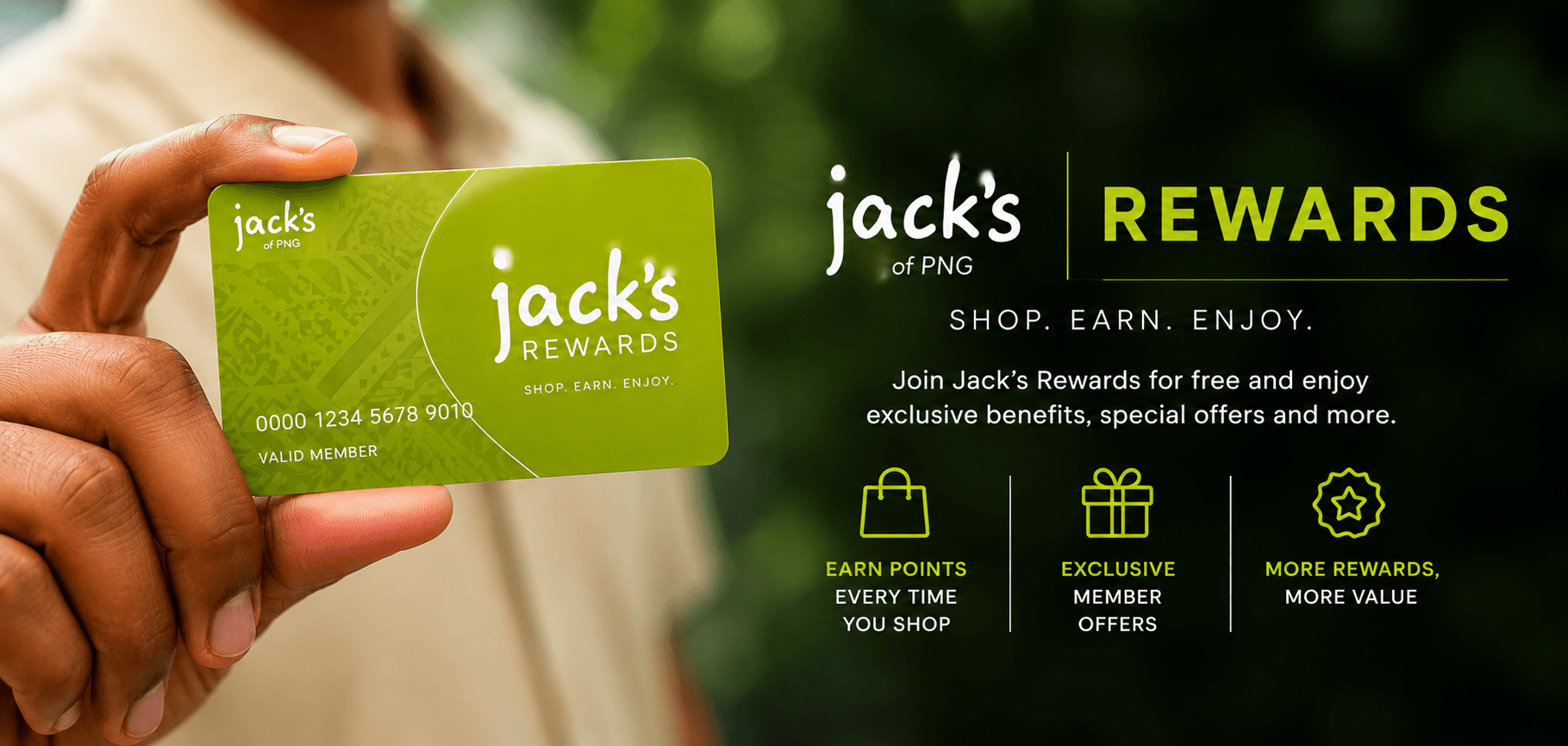 Jack's Rewards — Shop. Earn. Enjoy.